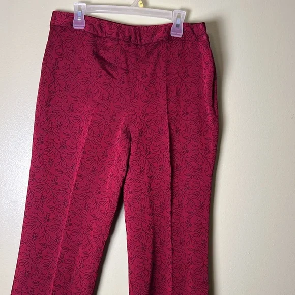 HAROLDS Elegant Red Women's Pants Size 12 - Picture 2 of 5